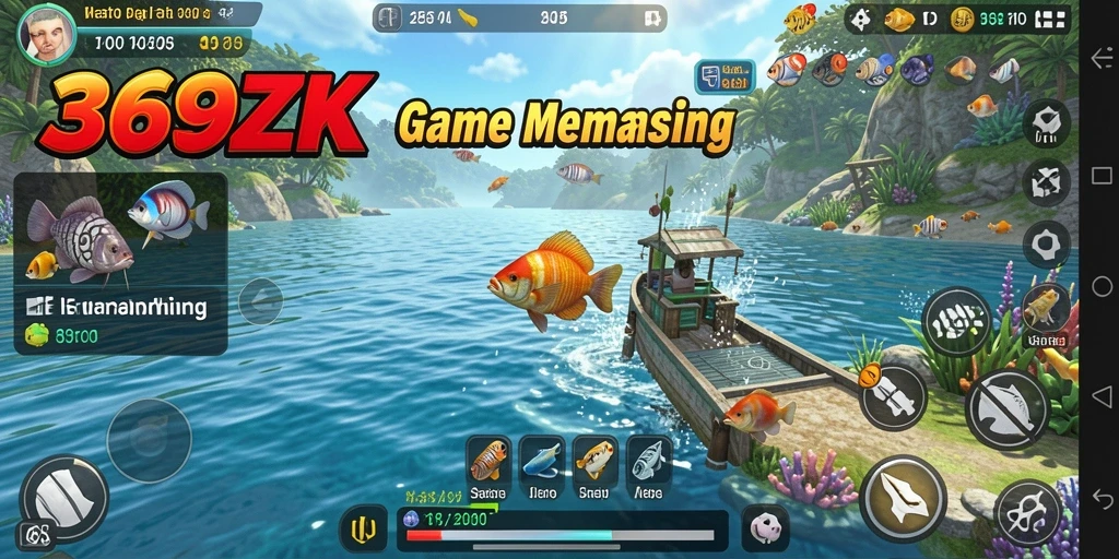 Tampilan gameplay yang seru saat memancing di 369ZK.