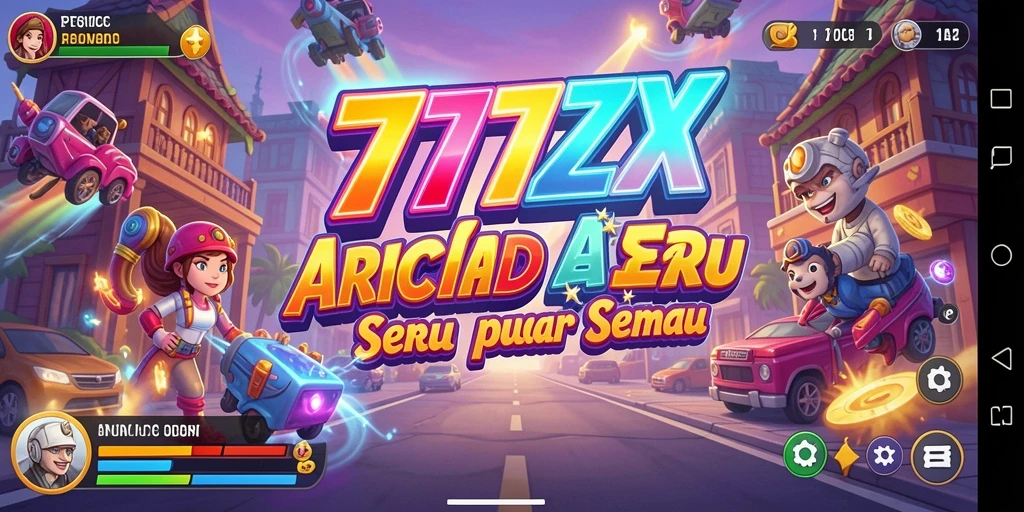 Screenshot utama 777ZX menampilkan gameplay seru dan grafis menarik.