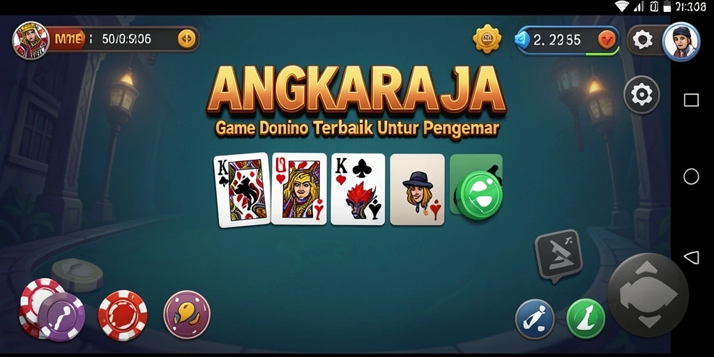 Tampilan screenshot permainan Domino yang menarik dan seru.