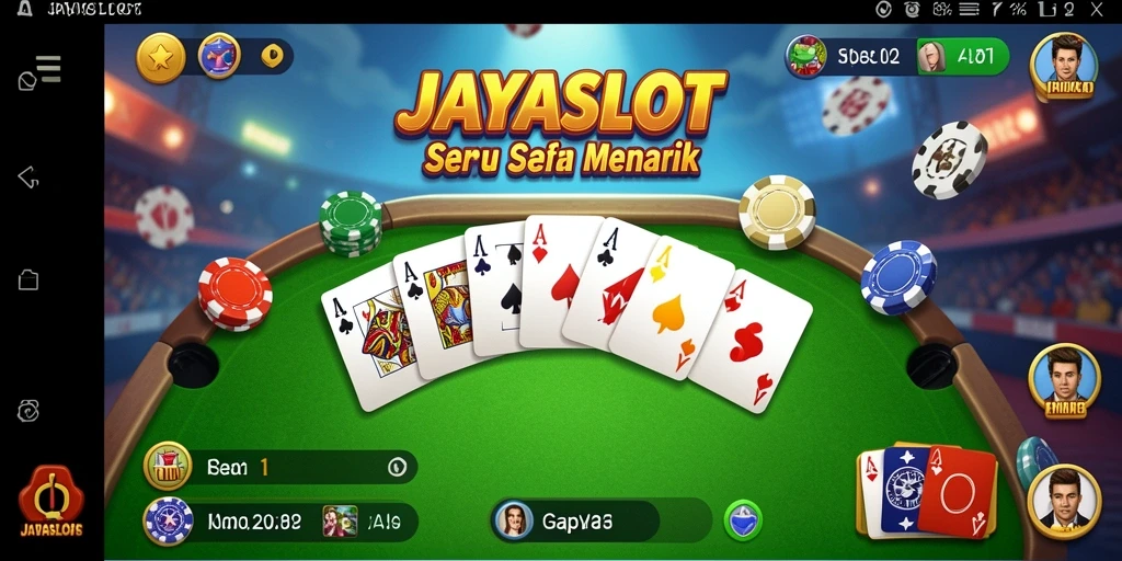 Screenshot utama JAYASLOT menampilkan gameplay Gaple yang seru.