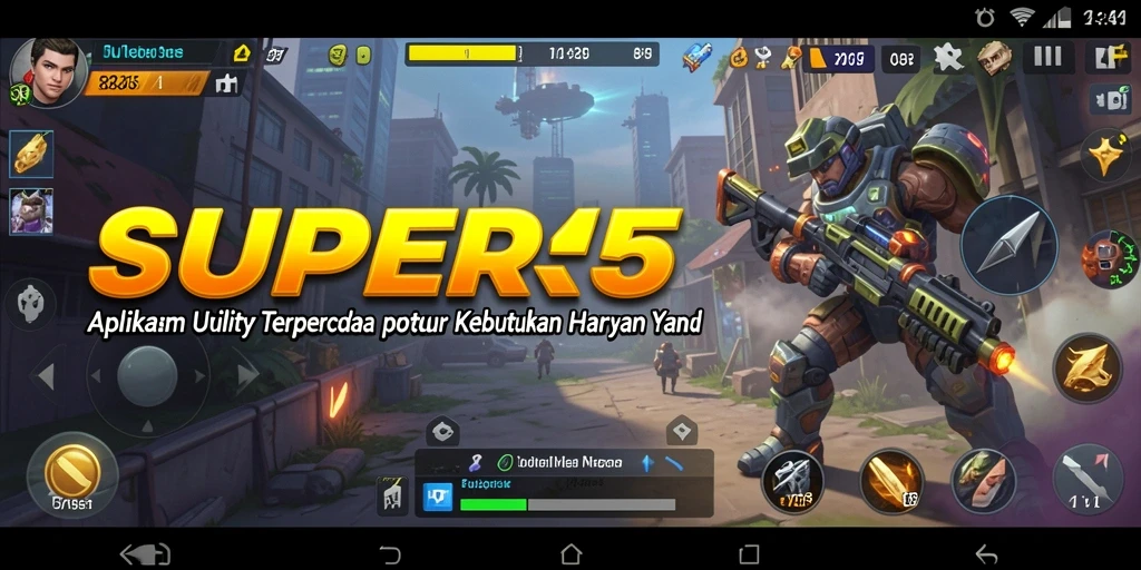 Antarmuka intuitif SUPER5 untuk pengelolaan aplikasi Utility.