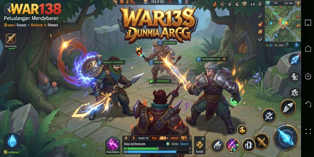Tampilan aksi seru dalam gameplay ARPG WAR138 yang memukau.