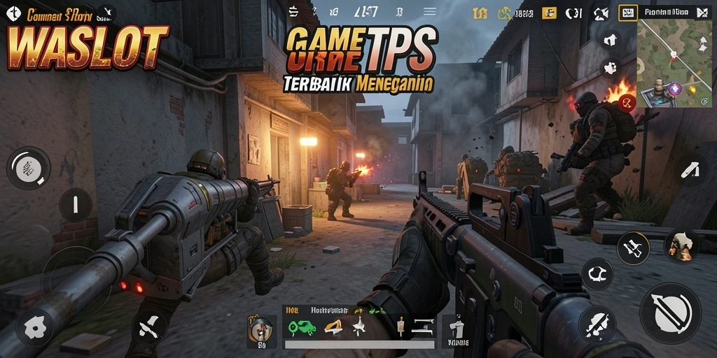 Tampilan gameplay penuh aksi dari WASLOT yang mendebarkan.